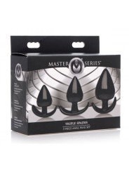 Triple Spades Driedelige Buttplug Set