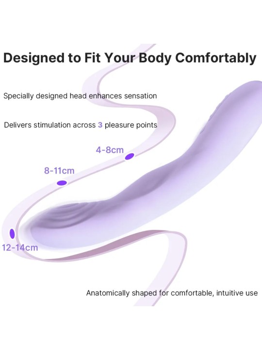 Svakom - Selena Heated Vibrator - Lavender