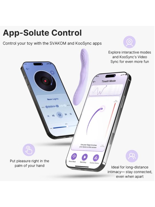 Svakom - Selena Heated Vibrator - Lavender