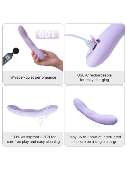 Svakom - Selena Heated Vibrator - Lavender