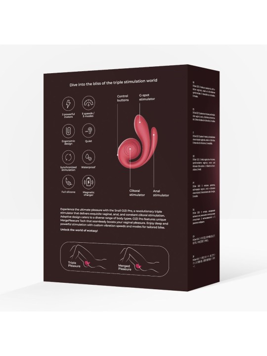 SVibe - Gizi Pro Triple Vibrator - Bordeaux