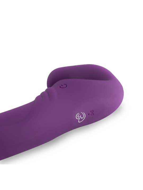 Strapless Strap-On Vibrator - Paars
