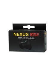 Nexus - RISE Siliconen Cock en Balls houder - Zwart