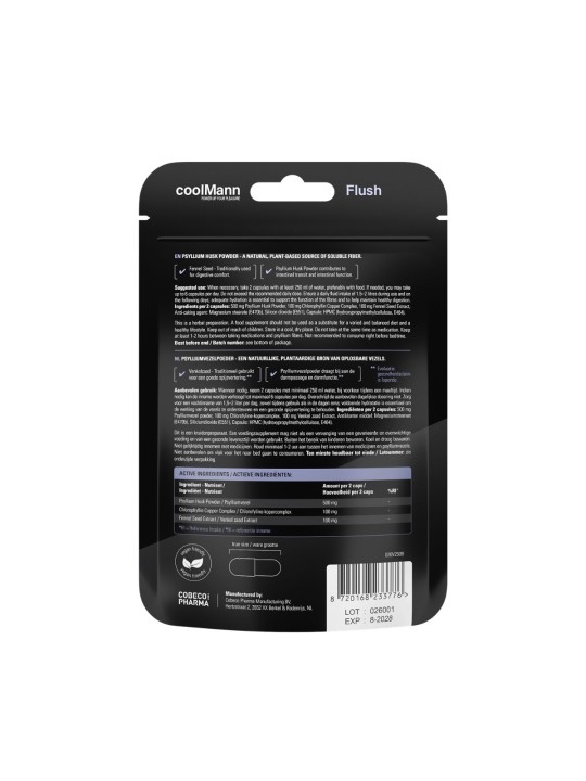 CoolMann - Flush Food Supplement - Fiber Complex 60 pcs
