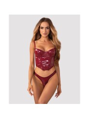 Obsessive - Redya Corset and Thong - Red