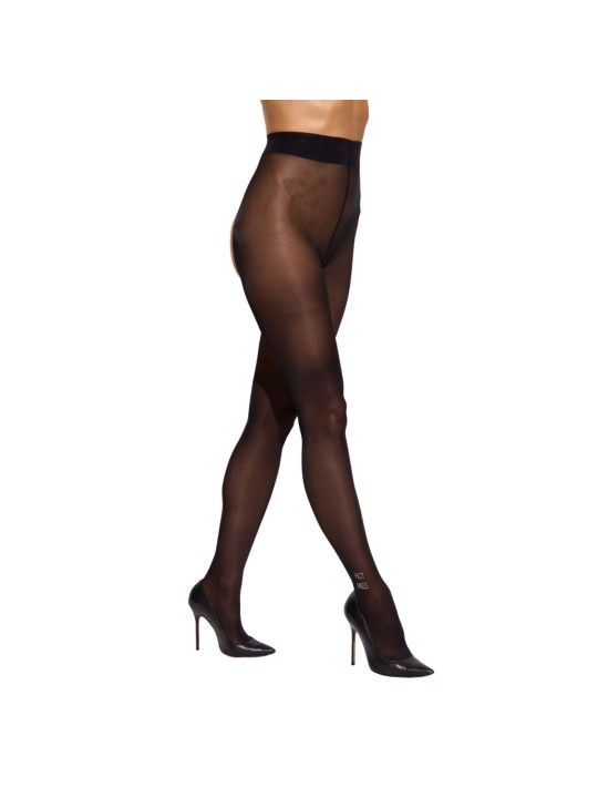 Obsessive - Norless Mess Panty Open Kruis - Zwart