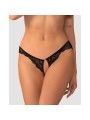 Obsessive - Divienne Crotchless Thong - Black