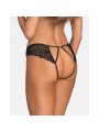 Obsessive - Divienne Crotchless Thong - Black