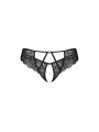 Obsessive - Divienne Crotchless Thong - Black
