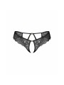 Obsessive - Divienne Crotchless Thong - Black