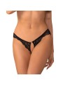 Obsessive - Divienne Crotchless Thong - Black