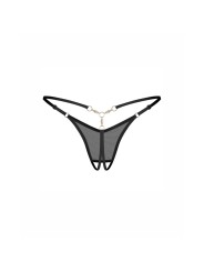Obsessive - Oxaria Crotchless Thong - Black