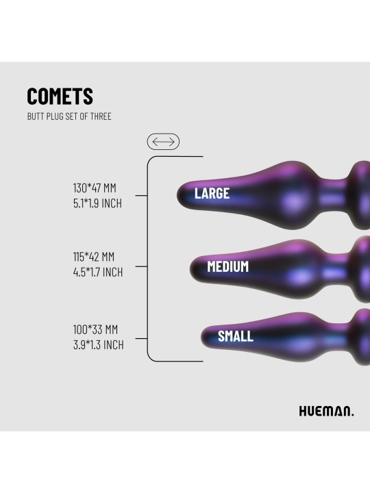 Hueman - Comets Buttplug Set