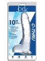 Jock C-Thru Transparante Dildo - 29 cm.