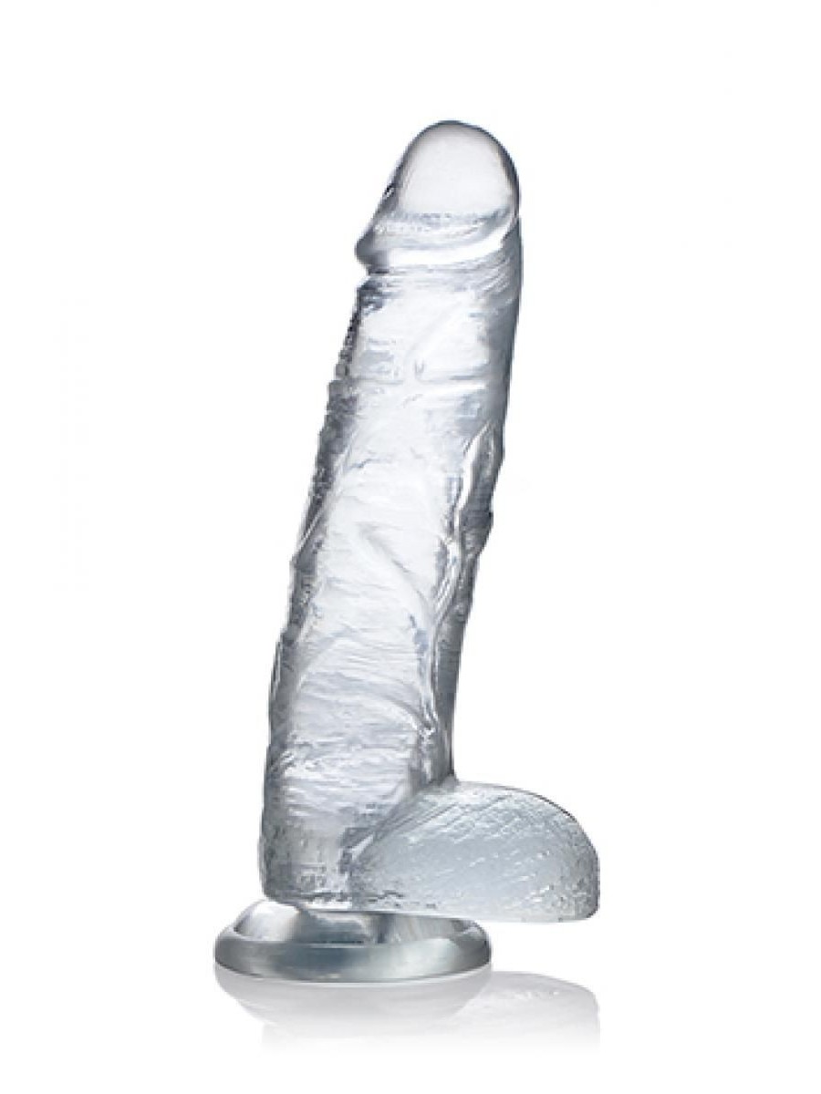 Jock C-Thru Transparante Dildo - 23 cm.