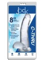 Jock C-Thru Transparante Dildo - 23 cm.