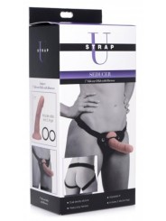 Seducer Siliconen Dildo Met Harnas - 18 cm