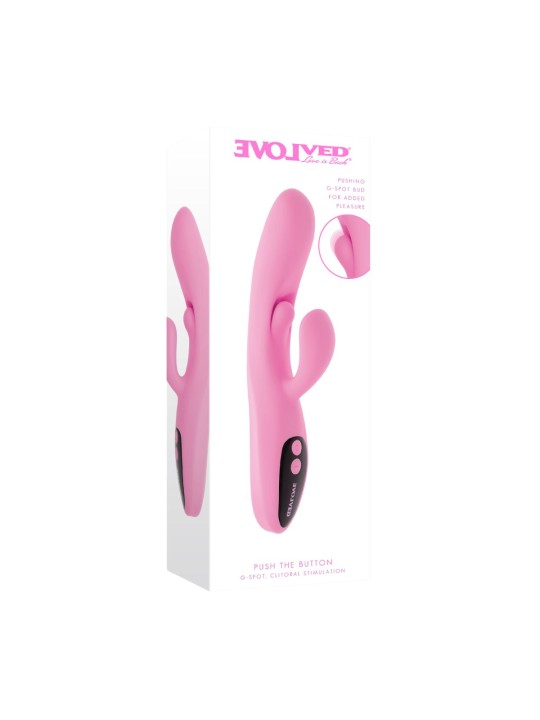 Evolved - Push The Button Vibrator - Pink