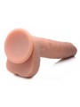 Vibrerende & Stotende Realistische XL Dildo met Zuignap en Ballen -16.5 cm