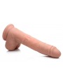 Vibrerende & Stotende Realistische XL Dildo met Zuignap en Ballen -16.5 cm