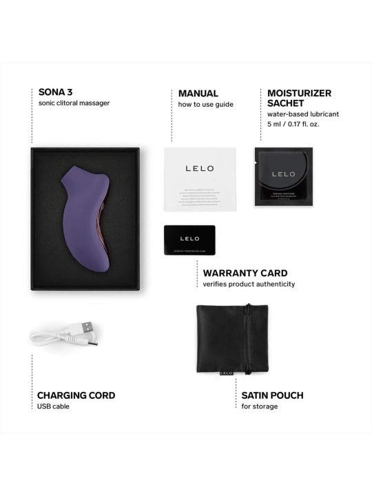 LELO - SONA 3 Clitoris Stimulator - Cyber Purple