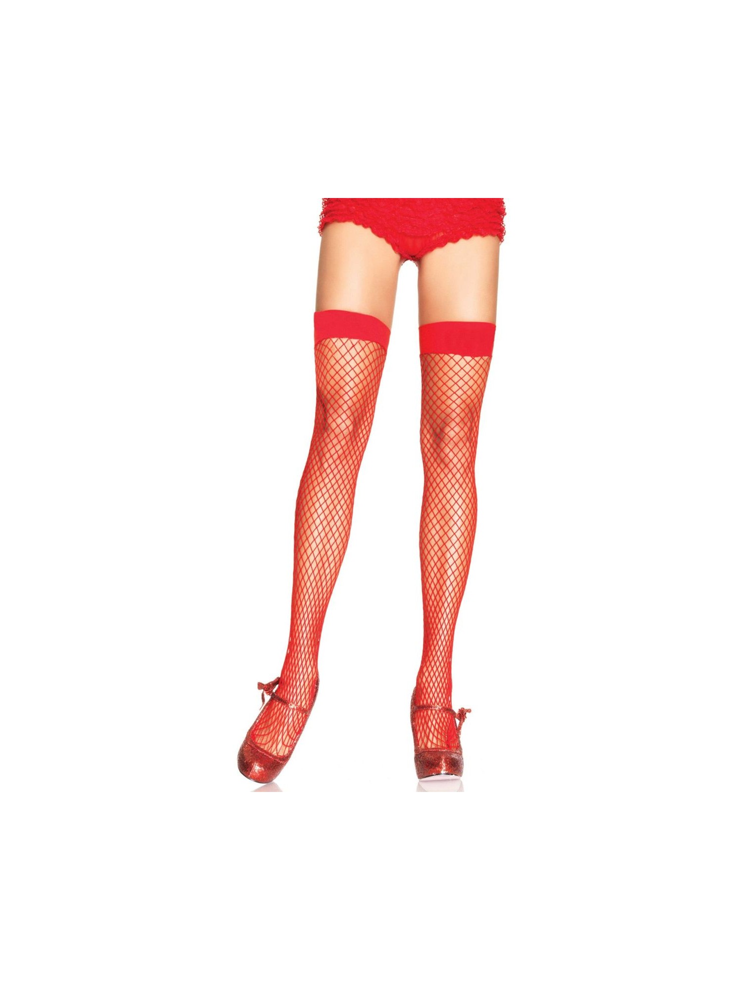 Leg Avenue - Dream Net Thigh Highs - Red