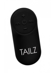 Vibrerende Anaal Plug Met Vossenstaart - Wit