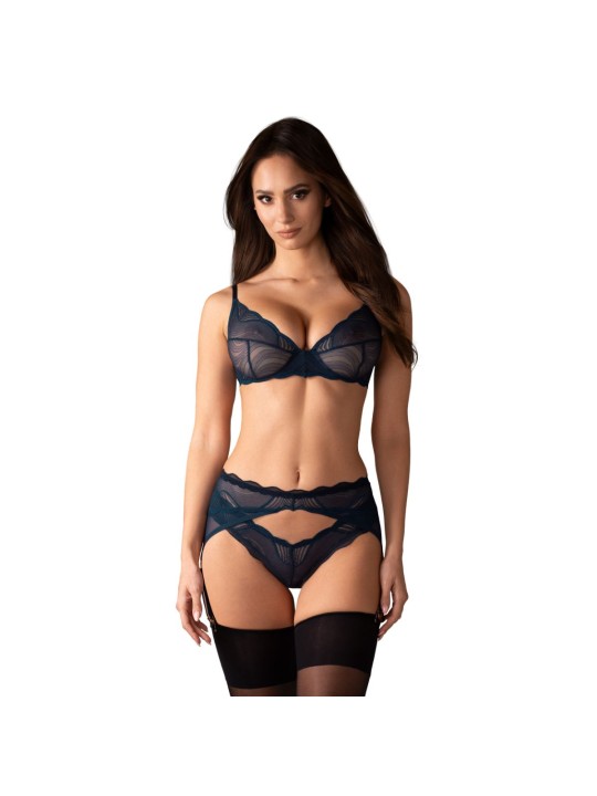 Obsessive - Nightly Lingerieset 3-delig - Blauw