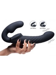Swirl Vibrerende Strapless Strap-On - Black