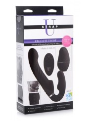 Swirl Vibrerende Strapless Strap-On - Black