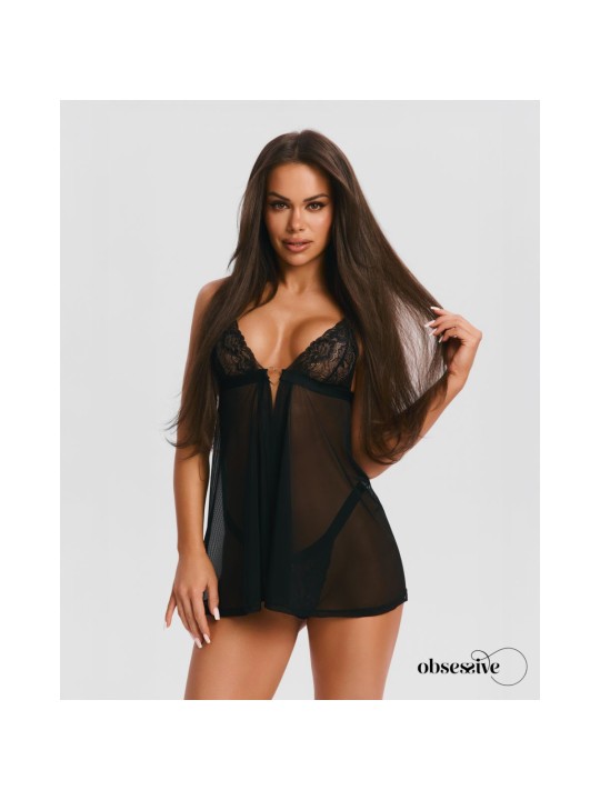 Obsessive - Elianes Babydoll - Zwart