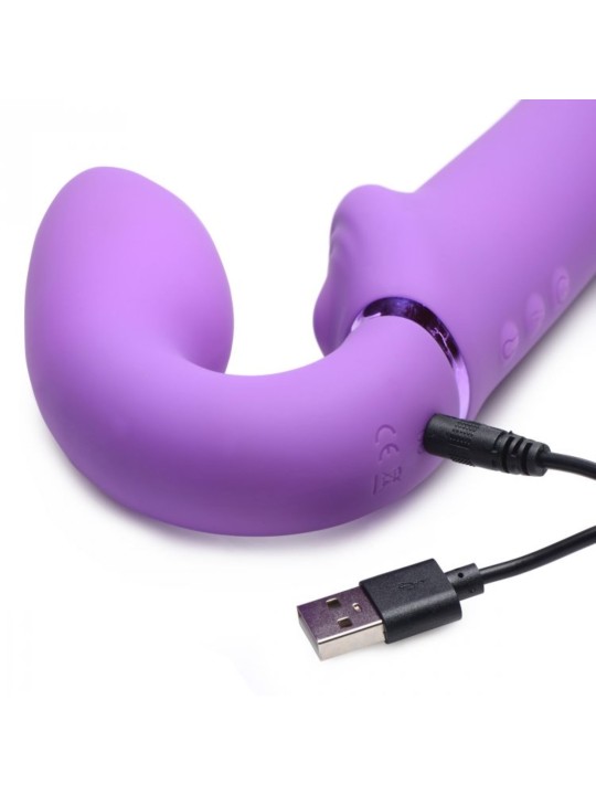 G-Pulse Vibrerende Strapless Strap-On - Paars