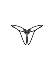 Obsessive - Isseme String Open Kruis - Zwart