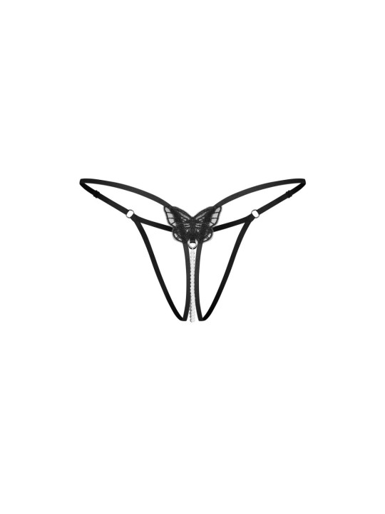 Obsessive - Isseme String Open Kruis - Zwart