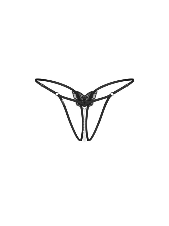 Obsessive - Isseme String Open Kruis - Zwart