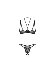 Obsessive - Olianna 2-delige Open Set - Zwart