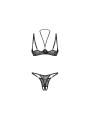 Obsessive - Olianna 2-delige Open Set - Zwart