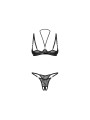 Obsessive - Olianna 2-delige Open Set - Zwart