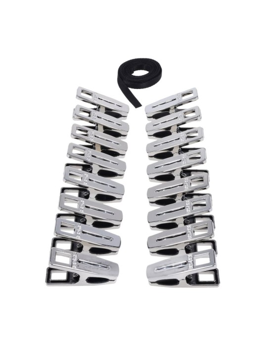 Sportsheets - Edge Body Zipper Clothes Pins - Zilver