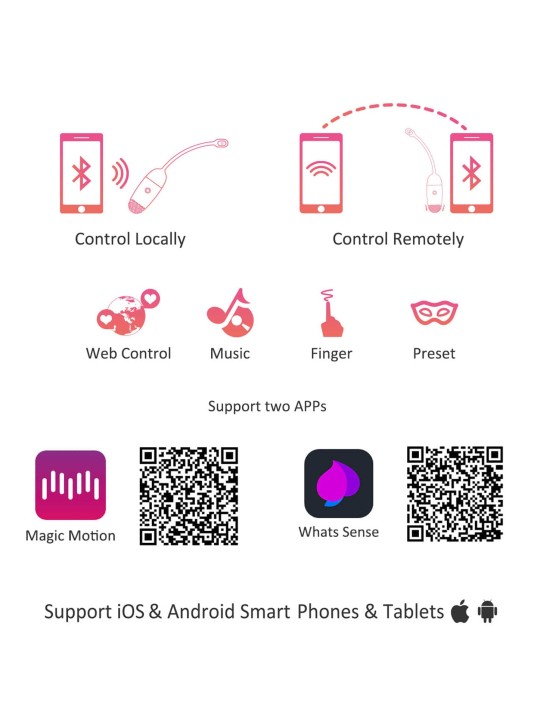 Magic Motion - Vini App-Controlled Vibrating Egg - Pink/White