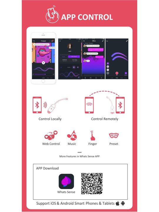 Magic Motion - Vini App-Controlled Vibrating Egg - Pink/White