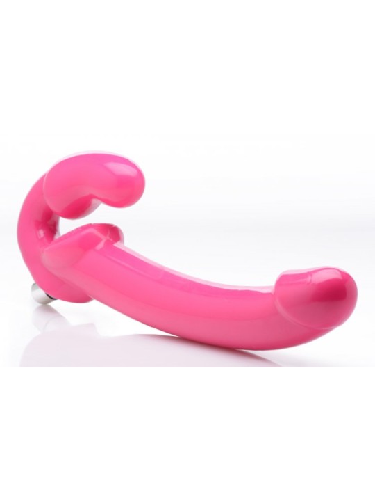 Revolver Vibrerende Strapless Strap-On XXL - Roze