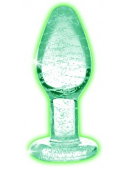Glow-in-the-Dark Anaalplug Van Glas - Small