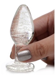 Glow-in-the-Dark Anaalplug Van Glas - Small