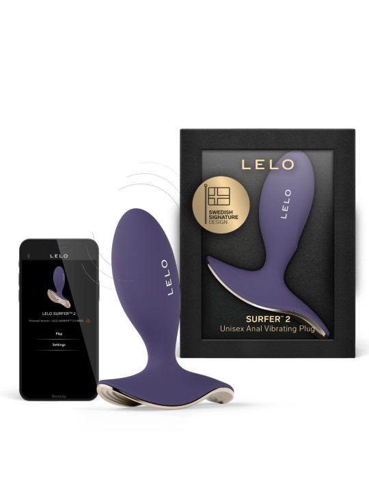 LELO - SURFER 2 Vibrating Anal Plug - Cyber Purple