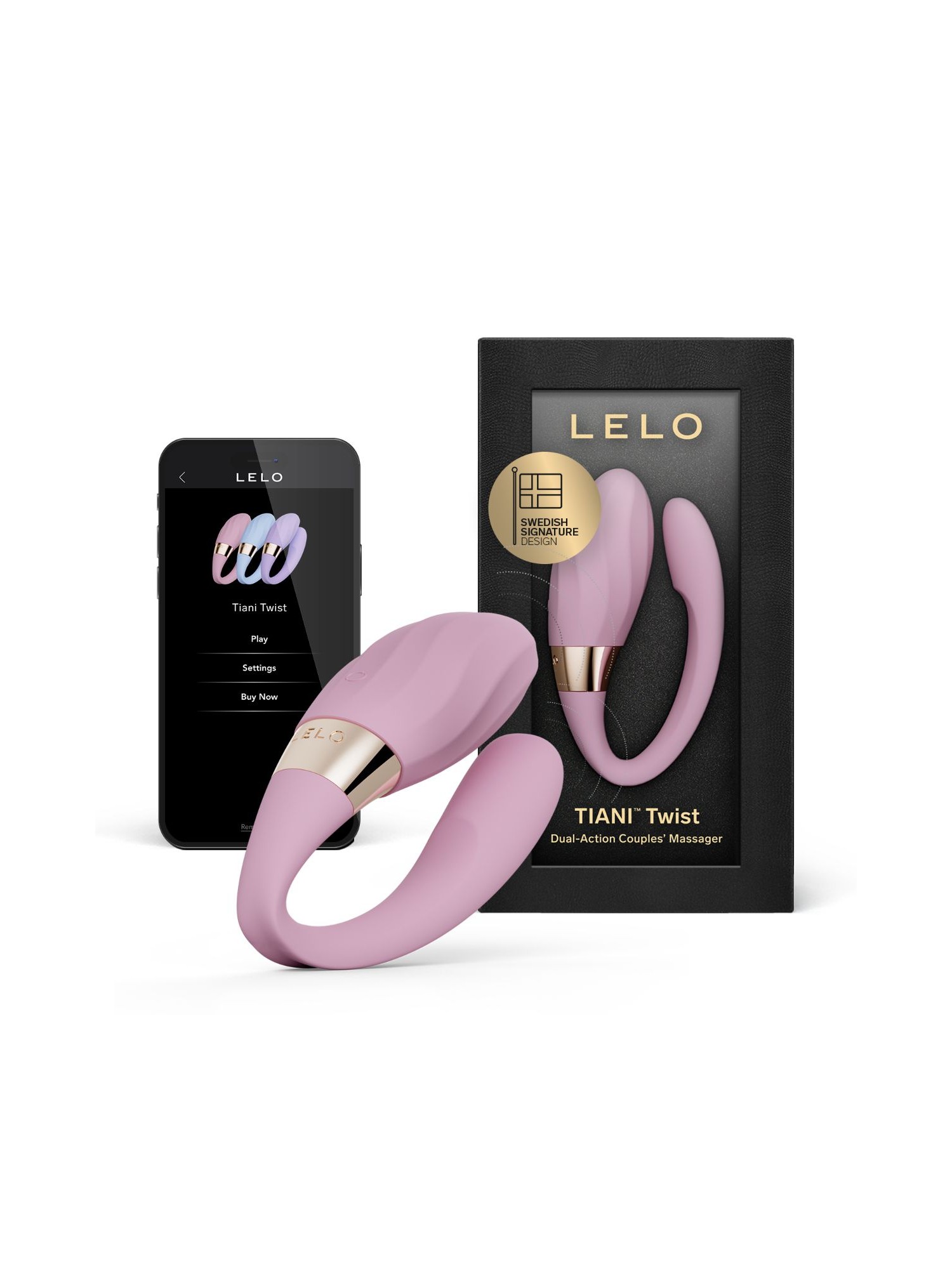 LELO - TIANI Twist Couples Vibrator - Soft Pink