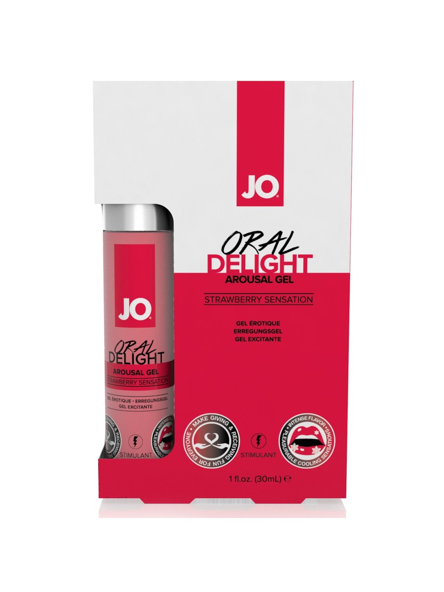 JO - Oral Delight Stimulating Clitoris Gel Strawberry - 30 ml
