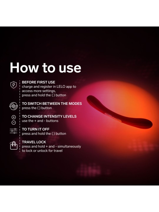 LELO - Boomerang Dubbele Vibrator - Cerise