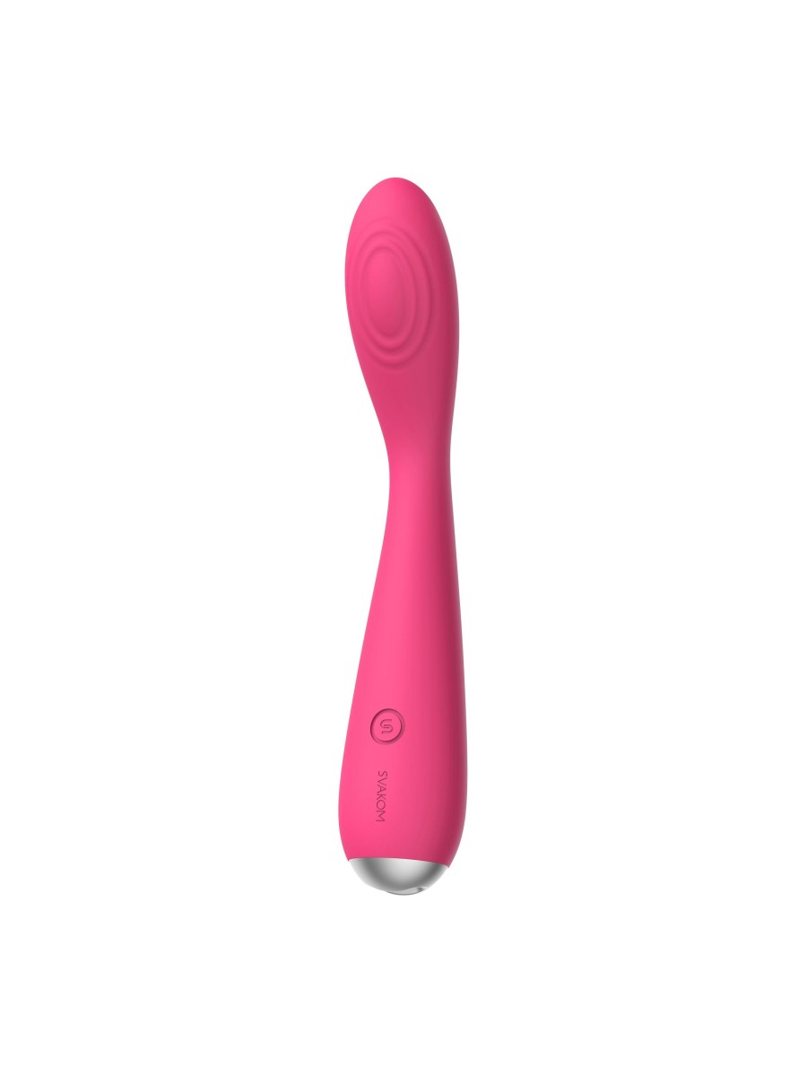 SVAKOM - Iris G-Spot And Clitoris Vibrator - Plum Red