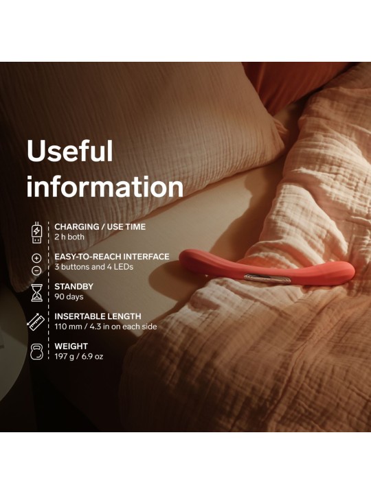 LELO - BOOMERANG Dubbele Vibrator - Coral Red